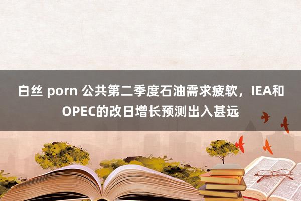 白丝 porn 公共第二季度石油需求疲软，IEA和OPEC的改日增长预测出入甚远
