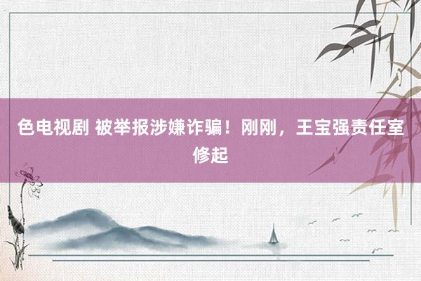 色电视剧 被举报涉嫌诈骗！刚刚，王宝强责任室修起