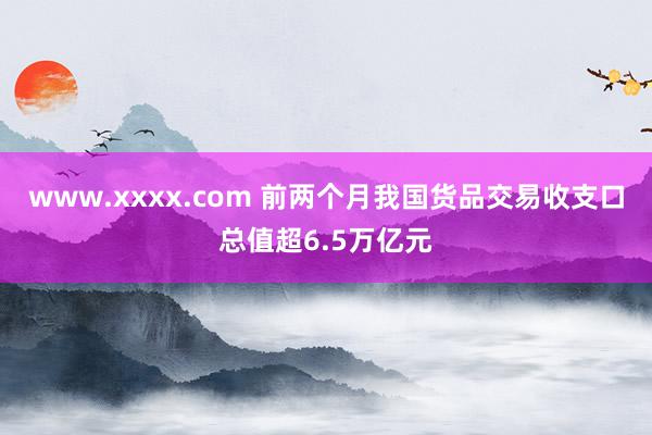 www.xxxx.com 前两个月我国货品交易收支口总值超6.5万亿元