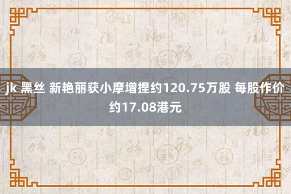 jk 黑丝 新艳丽获小摩增捏约120.75万股 每股作价约17.08港元
